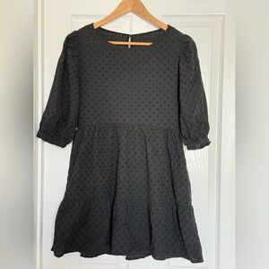 Black Eyelet Dress